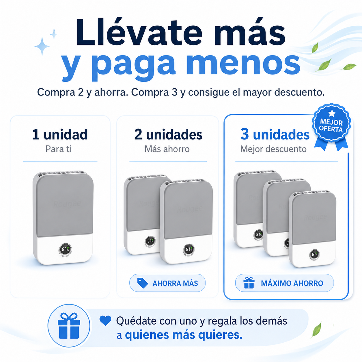 Ventilador Portátil de Cintura — Manos Libres