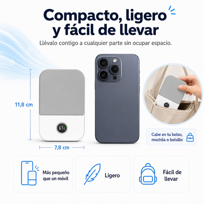 Ventilador Portátil de Cintura — Manos Libres